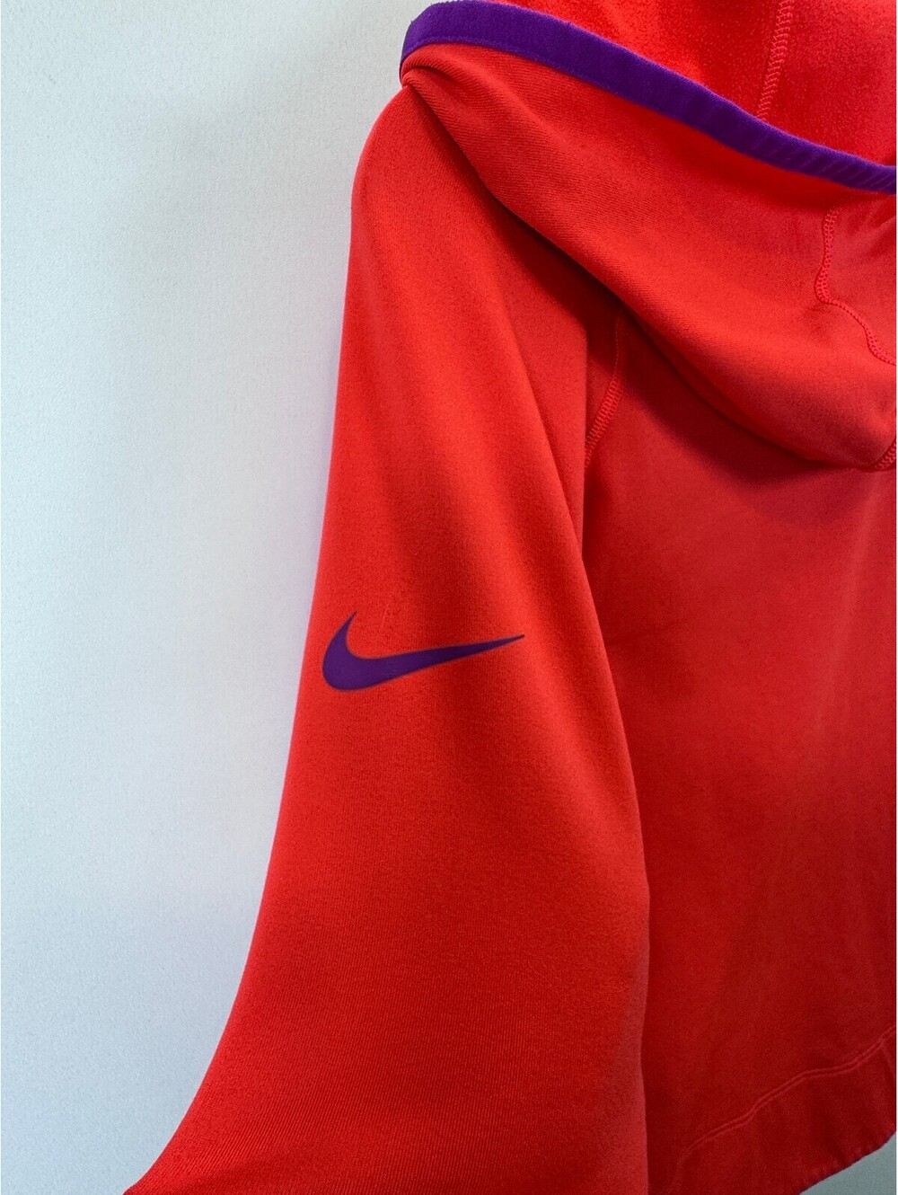 Nike Pro Hyperwarm 3.0 Girls L Coral Purple Dri-FIT Half Zip Hoodie Top - Picture 7 of 13
